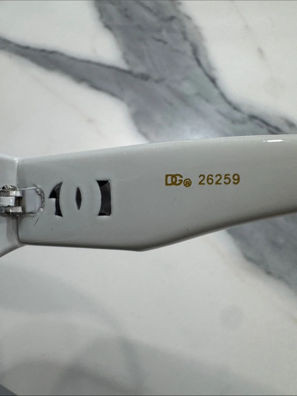 Dolce Gabbana White Oversized  Sunglasses